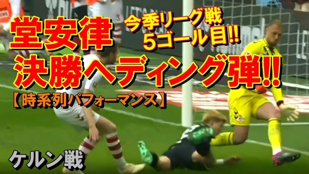 堂安律 “ブンデスリーガ初” ヘディングゴール！！【230429】