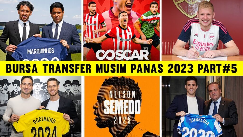 RESMI! BURSA TRANSFER MUSIM PANAS 2023 PART 5 - MARQUINHOS, RAMSDALE, BUKAYO SAKA, HUMMELS
