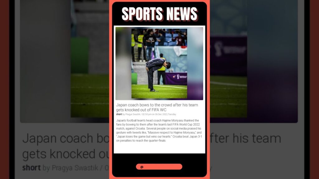 Sports News Live | The Respectful Goodbye: Japan’s Coach Bids Farewell After World Cup Loss Sports News Live | The Respectful Goodbye: Japan's Coach Bids Farewell After World Cup Loss