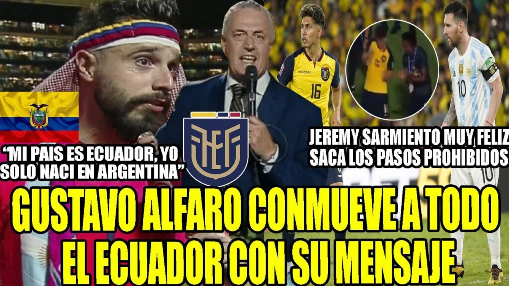 GUSTAVO ALFARO CONMUEVE A TODO EL ECUADOR CON SU GRAN MENSAJE! SARMIENTO SACA LOS PASOS PROHIBIDOS