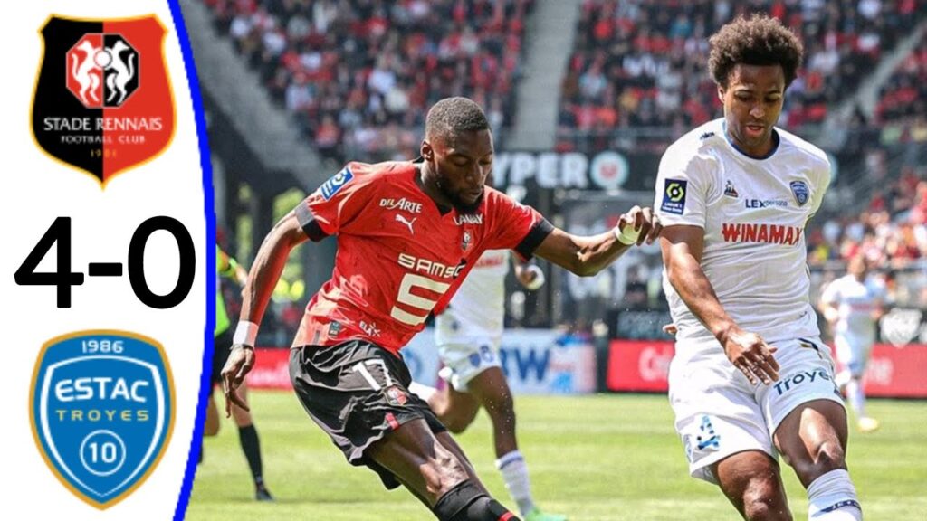 Rennes vs Troyes, 4-0 / Karl Toko Ekambi Goals and Extended Highlights.