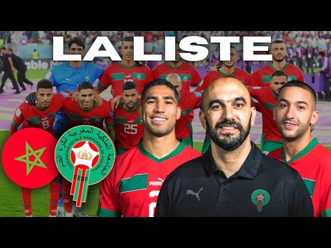 🇲🇦La LISTE de Walid Regragui pour affronter le Cap Vert et l'Afrique du Sud