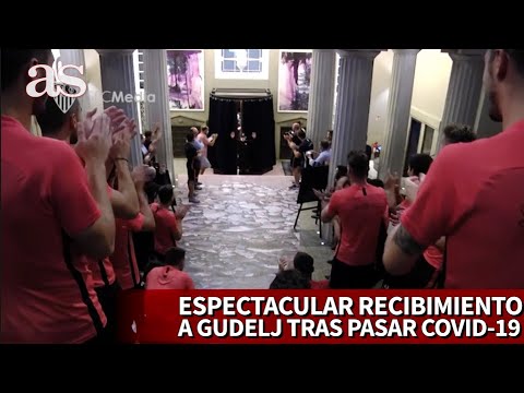 Espectacular recibimiento del SEVILLA a GUDELJ en el hotel tras superar el coronavirus | Diario AS