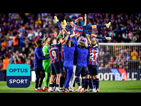 Emotional Barcelona farewell for Alba and Busquets 😢