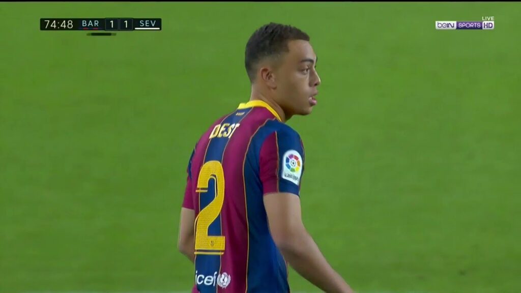 Sergiño Dest Makes His Barcelona Debut 🇺🇸