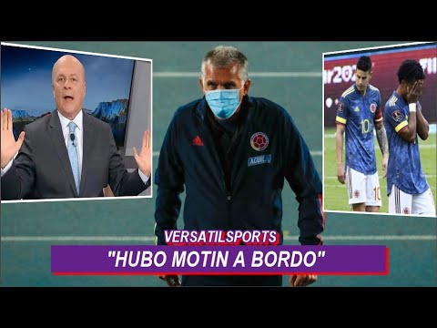 VELEZ REACCIONA a SALIDA de CARLOS QUEIROZ de la SELECCION COLOMBIA "HUBO MOTIN a ABORDO"