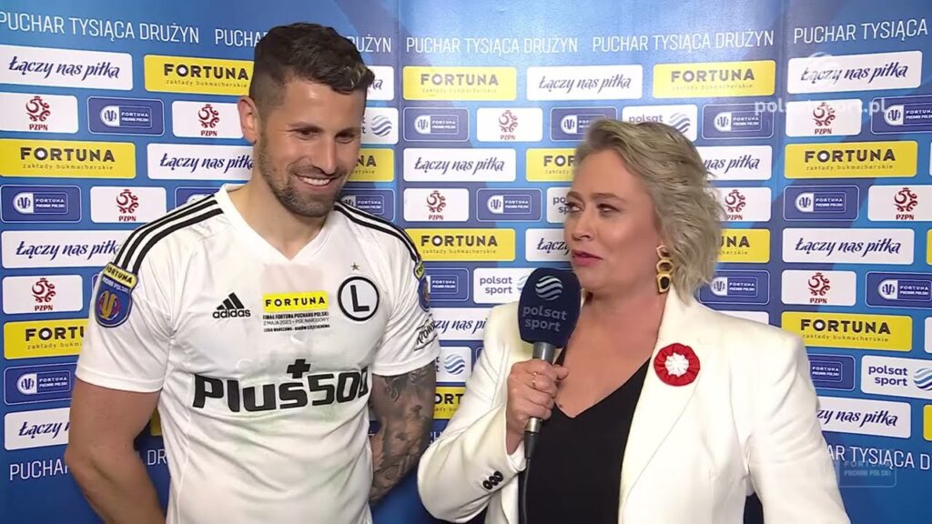 Piłkarz Legii Warszawa z wyjątkową dedykacją po zdobyciu 20. Pucharu Polski