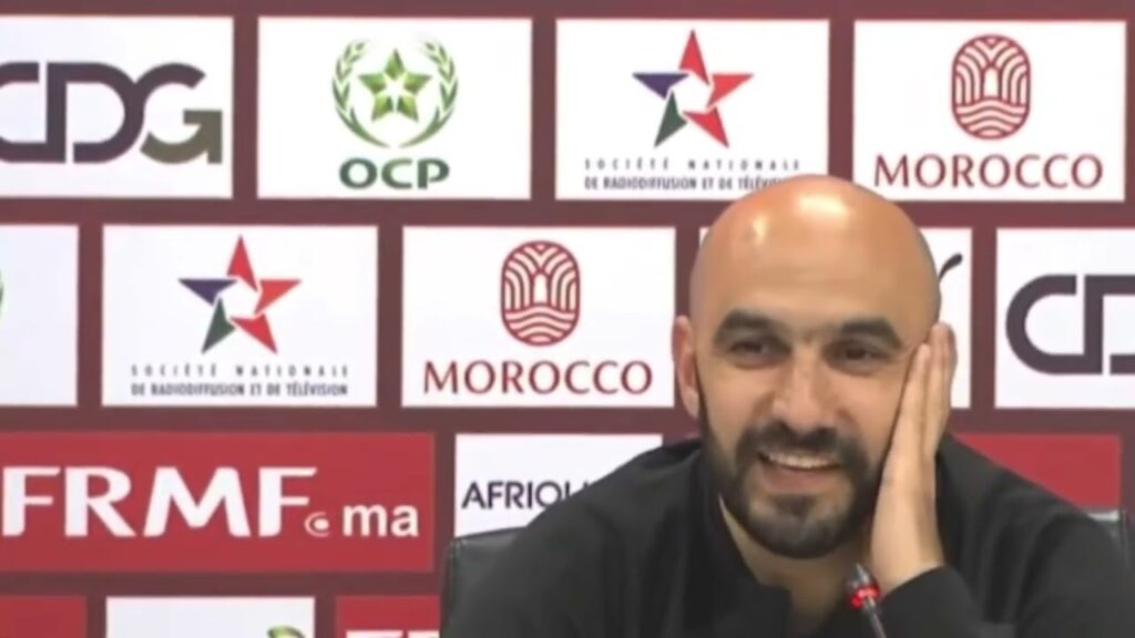 Walid Regragui:les journalistes lui réclament la Can Ecoutez sa réaction