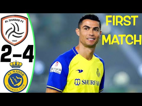 Ronaldo First Champion - Al Nassr vs Al Shabab 4-2 Ronaldo 4 Goals -All Goals & Highlights