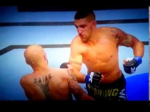 Joe Proctor gets rocked by Justin Salas.