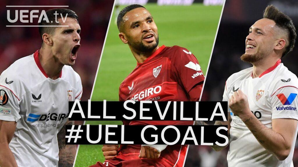⚪🔴 LAMELA, EN NESYRI, OCAMPOS | All SEVILLA 2022/23 GOALS to reach the #UEL Final ⚽