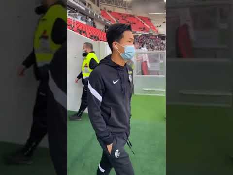 경기 전 프라이푸르크 정우영의 모습 #shorts