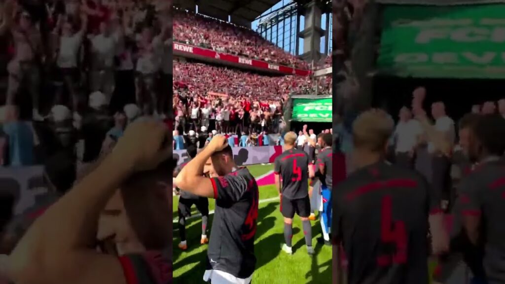 Choupo Moting célèbre le titre de Champion d’Allemagne remporté avec le Bayern Munich.