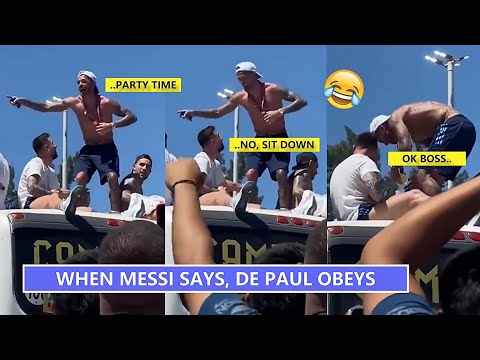 When Messi Says, De Paul Obeys!🤣🤣