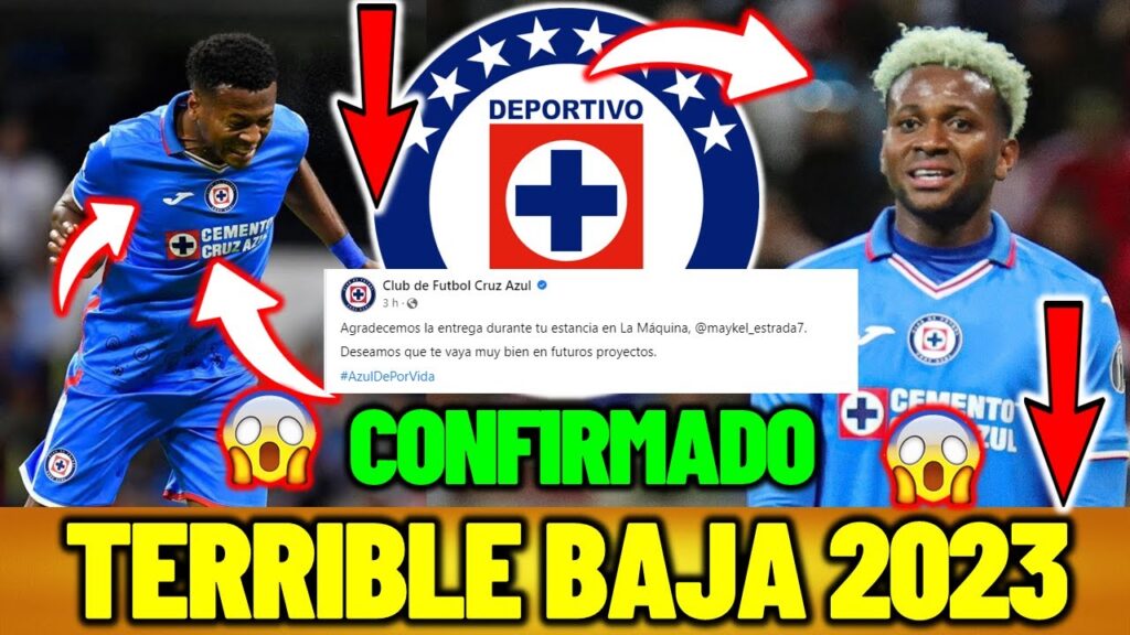🐰✅😱¡CONFIRMADO! MICHAEL ESTRADA, TERRIBLE 1MER BAJA DE CRUZ AZUL 2023