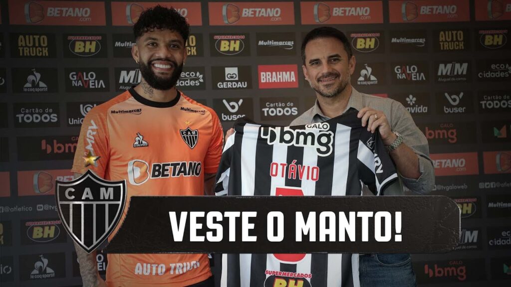 Otávio se apresenta ao Galo e rasga elogios ao campeão do Brasil (07/02/2022)