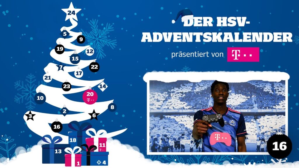 HSV-Adventskalender | Zocken mit Amadou Onana | Törchen 16