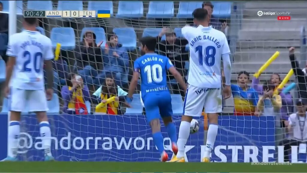 Gol de Carlos Rodríguez FC Andorra 1 vs 0 Tenerife I gol y cronica I LaLiga SmartBank 14/05/2022-23