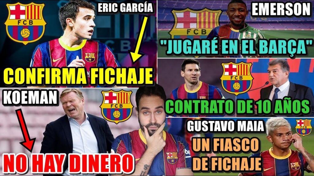 🚨ERIC GARCÍA CONFIRMA su FICHAJE - EMERSON JUGARÁ en el BARÇA - Las CIFRAS de MESSI - FIASCO G. MAIA