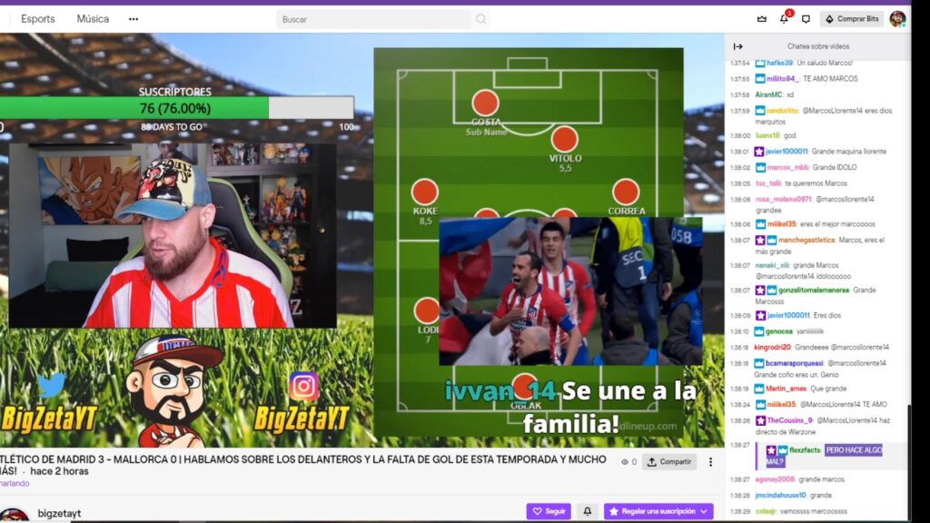 MARCOS LLORENTE APARECE DE NUEVO POR EL CANAL REGALANDO 5 SUSCRIPCIONES 🤣