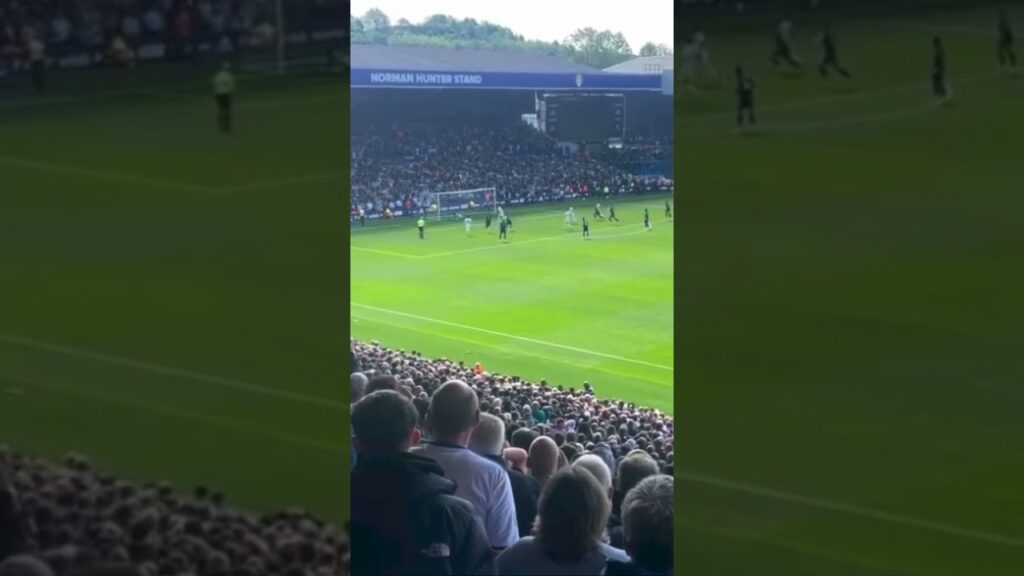 Nick Pope double save over Patrick Bamford's goal attempt against Leeds United 2023