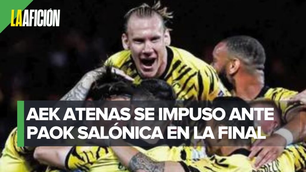 AEK Atenas y Orbelín Pineda ganan la Copa de Grecia, consiguiendo el doblete tras 45 años