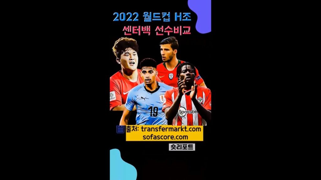 2022 카타르 월드컵 h조 센터백 선수비교