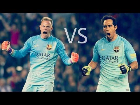 Claudio Bravo vs Marc-André ter Stegen ● Best saves ● FC Barcelona
