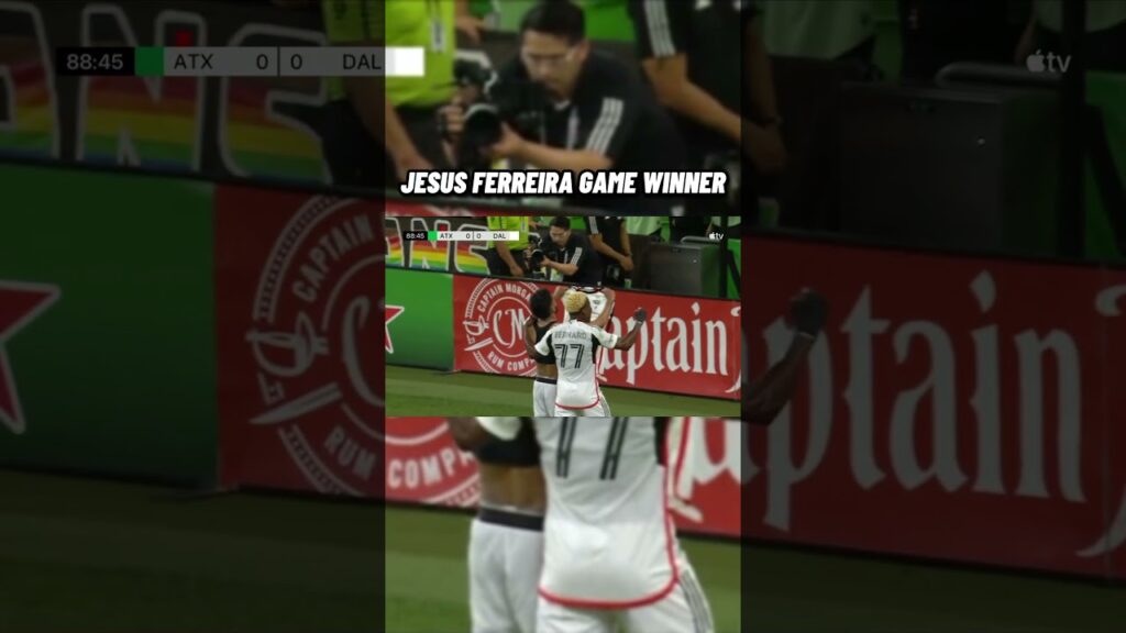 JESUS FERREIRA WITH THE GAME-WINNING GOAL IN THE TEXAS DERBY 🔥