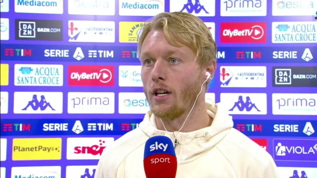 Simon Kjær interview after Fiorentina - AC Milan