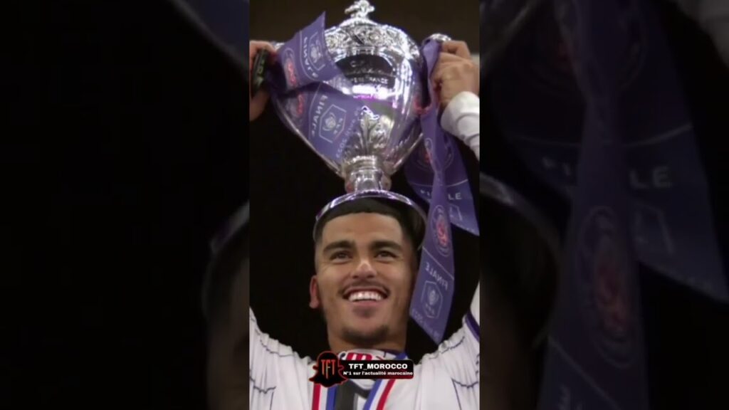 Zakaria Aboukhlal is champion of France 🎉 #football #morocco #aboukhlal  #اسود_الاطلس #shorts