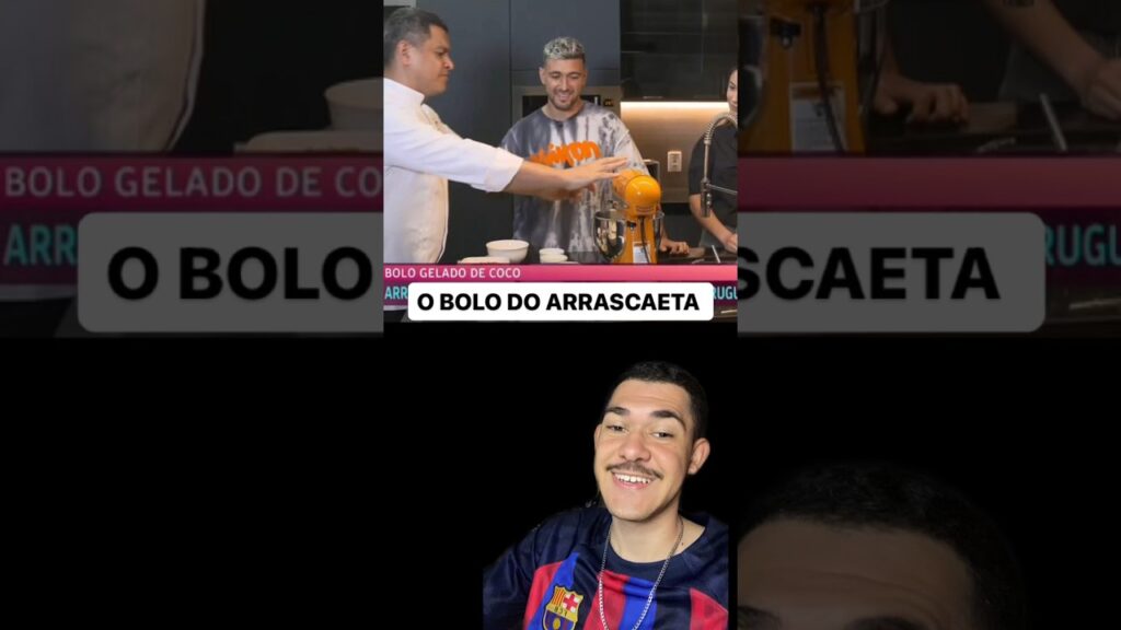 O bolo do Arrascaeta! Ele vai abrir uma confeitaria