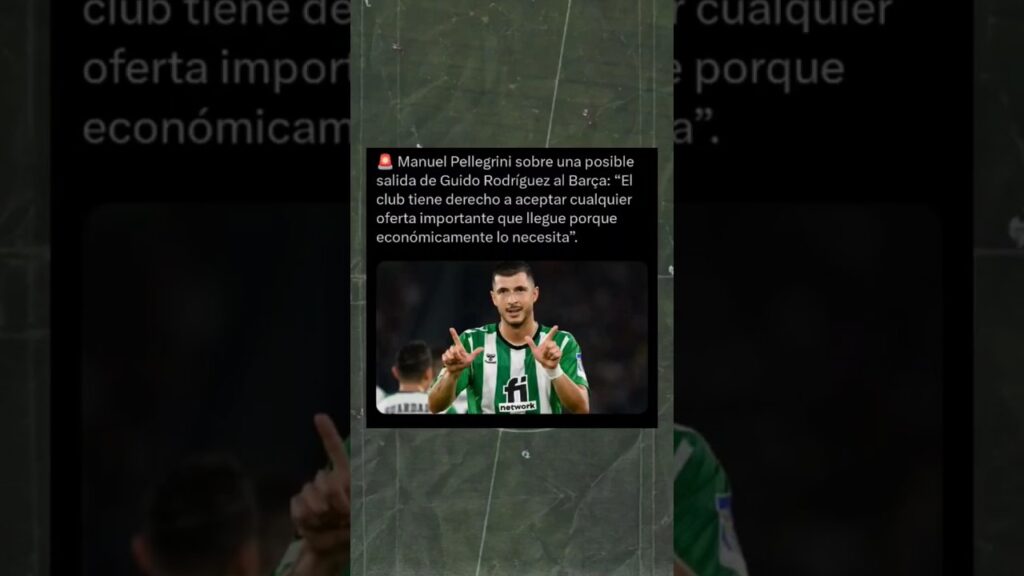 💣Pellegrini sobre la posible salida de Guido Rodríguez💣