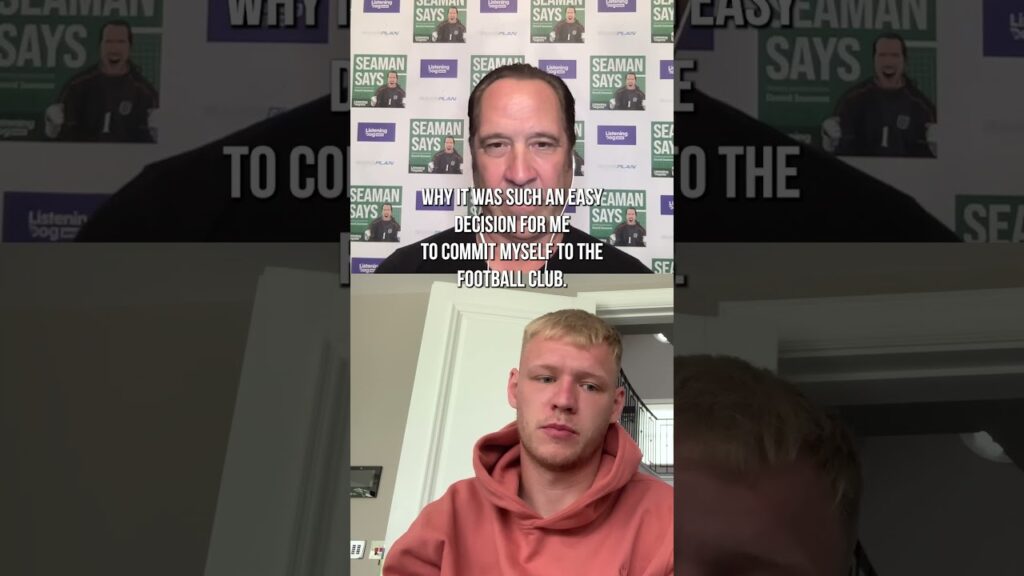 "I'd have signed a LONGER contract if I could!" Aaron Ramsdale on Seaman Says #Shorts