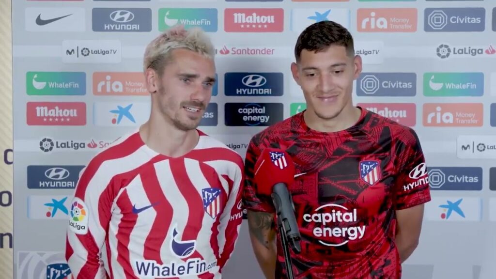 💥TREMENDO el comportamiento de Griezmann con Nahuel Molina 👏🏽👏🏽