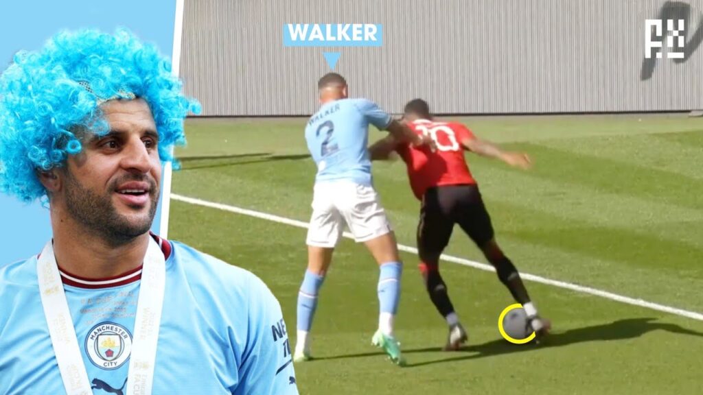 Walker alone BLOCKED Sancho, Garnacho and Rashford