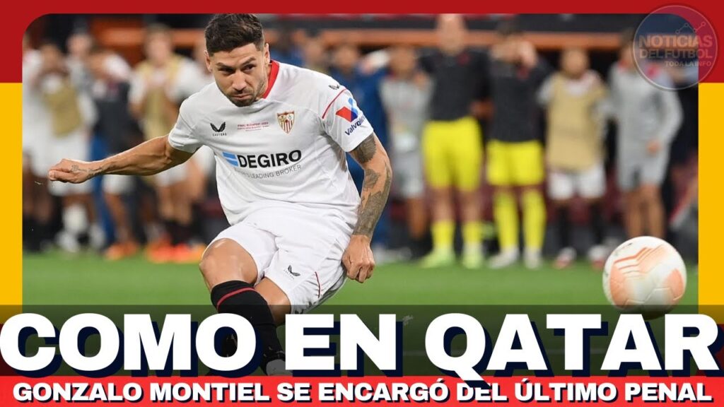 Gonzalo Montiel MARCÓ EL GOL decisivo para el SEVILLA 😱 | IDENTICÓ al que coronó a la ARGENTINA
