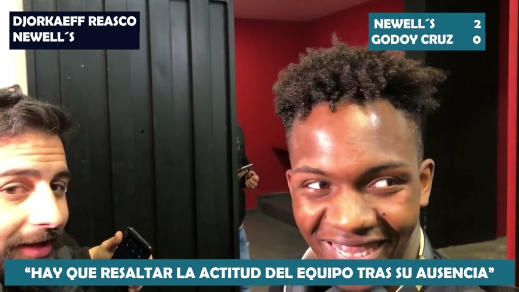 Djorkaeff Reasco en Zona Mixta tras el triunfo 2-0 ante Godoy Cruz