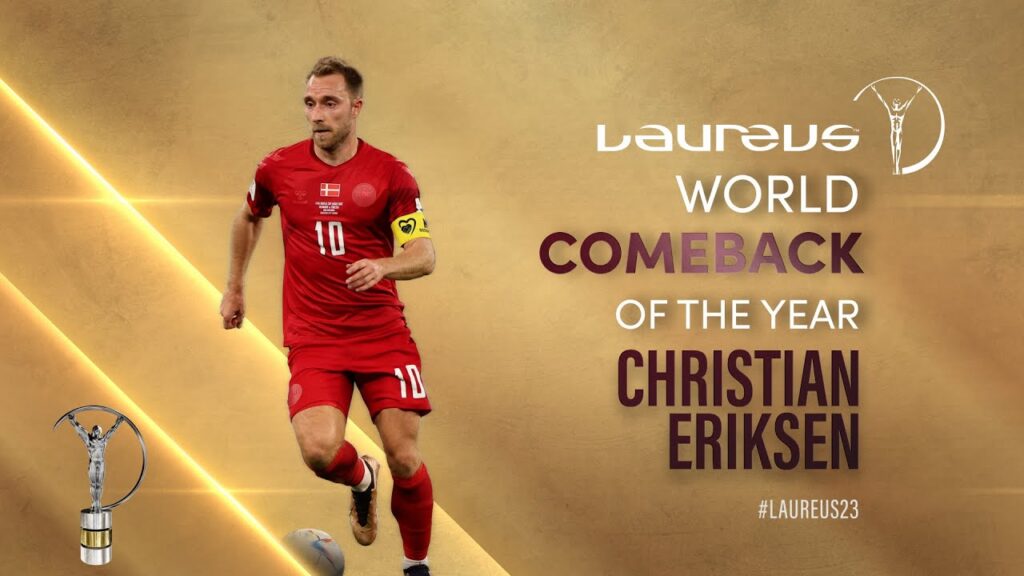 Christian Eriksen - Laureus World Comeback of the Year 2023 - Full Acceptance Speech