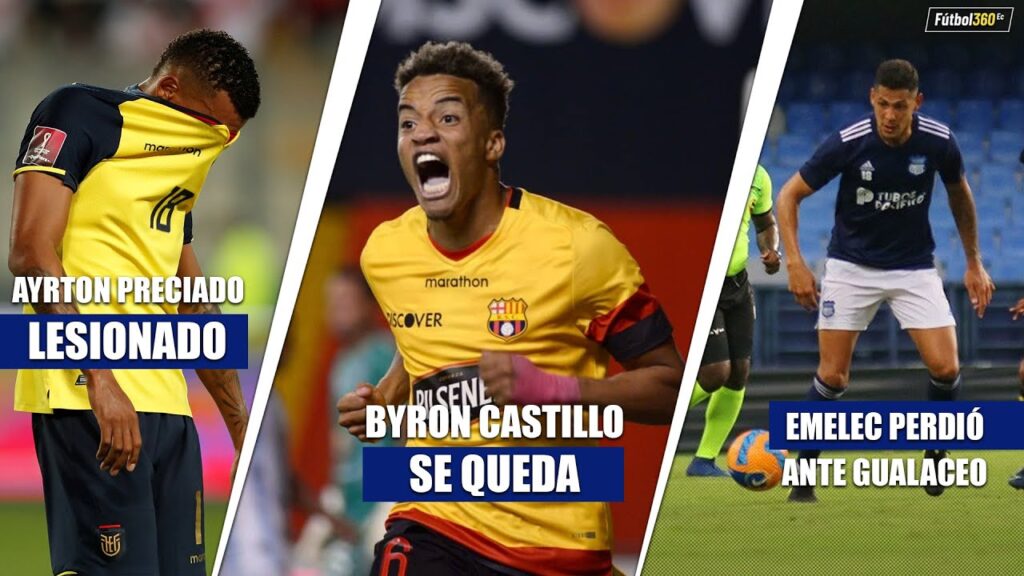 BYRON CASTILLO SE QUEDA EN #BARCELONA| AYRTON PRECIADO LESIONADO| #EMELEC PERDIÓ ANTE GUALACEO