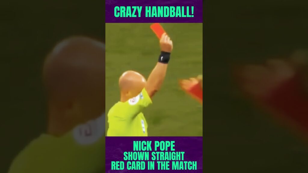 Nick Pope shown straight red card against LIVERPOOL!!! 🟥😲😮