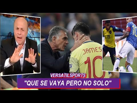 CARLOS ANTONIO VELEZ DEFIENDE a CARLOS QUEIROZ en GOLEADA de ECUADOR vs COLOMBIA