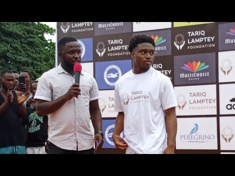 BLACK STARS RB TARIQ LAMPTEY SPEAKS, REWARDS AND ACTIONS FROM FOUNDATION WORK TODAY ❤️🇬🇭🔥