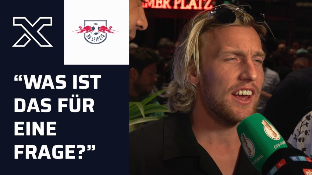 Poulsen lacht Reporter aus, Forsberg will nur "saufen" | DFB-Pokal | RB Leipzig - Frankfurt 2:0
