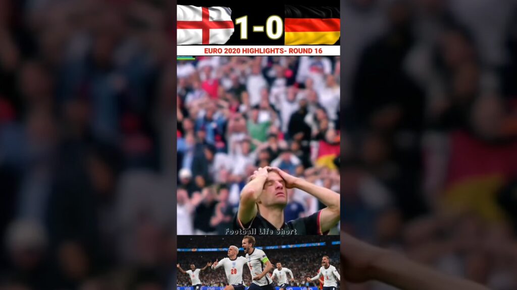 England 🇬🇧2-0 Germany 🇩🇪| EURO 2020 All Goal Highlights | Round 16 #england #germany #Shorts.