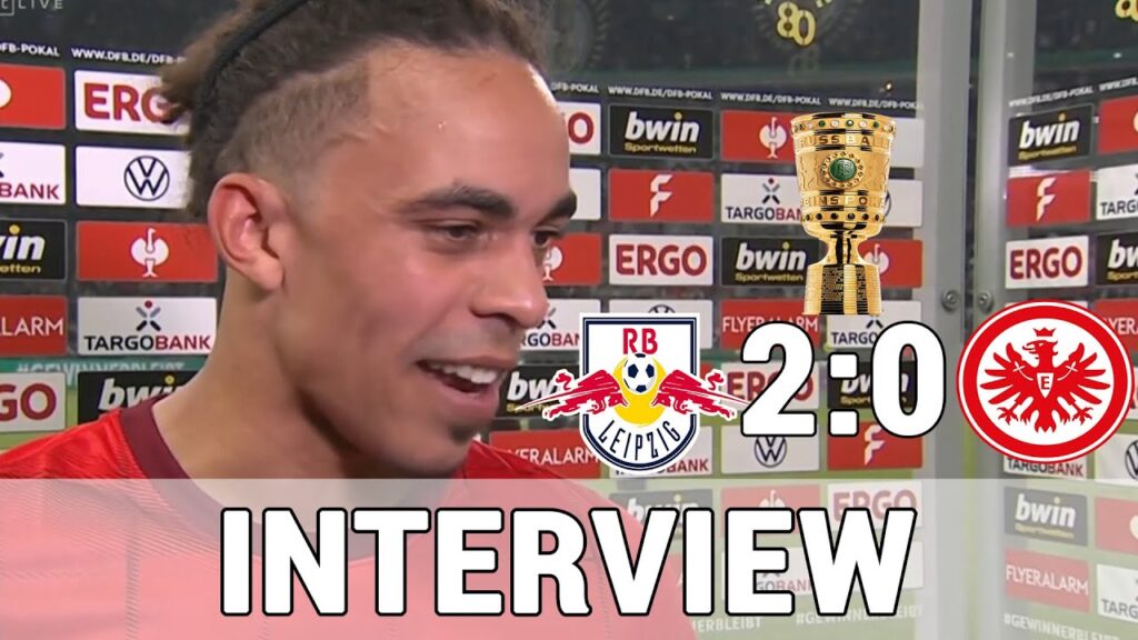 Yussuf Poulsen: ,,Geil ist es auf jeden Fall!" DFB Pokal Sieger im Interview | Leipzig 2:0 Frankfurt