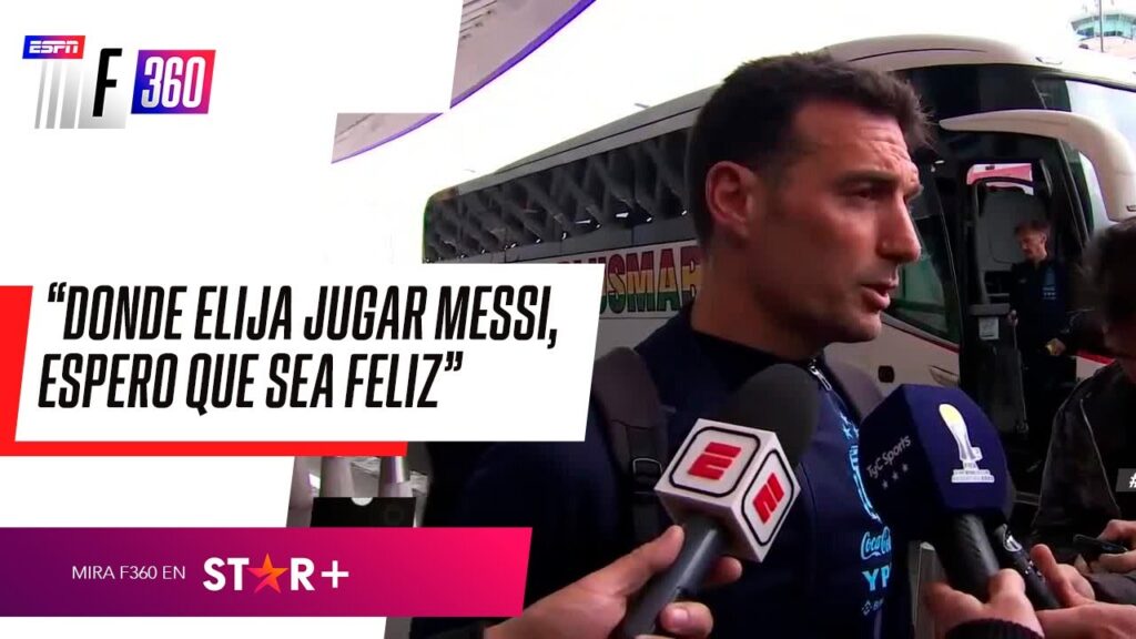 "DONDE ELIJA JUGAR MESSI, ESPERO QUE SEA FELIZ": Lionel Scaloni, IMPERDIBLE