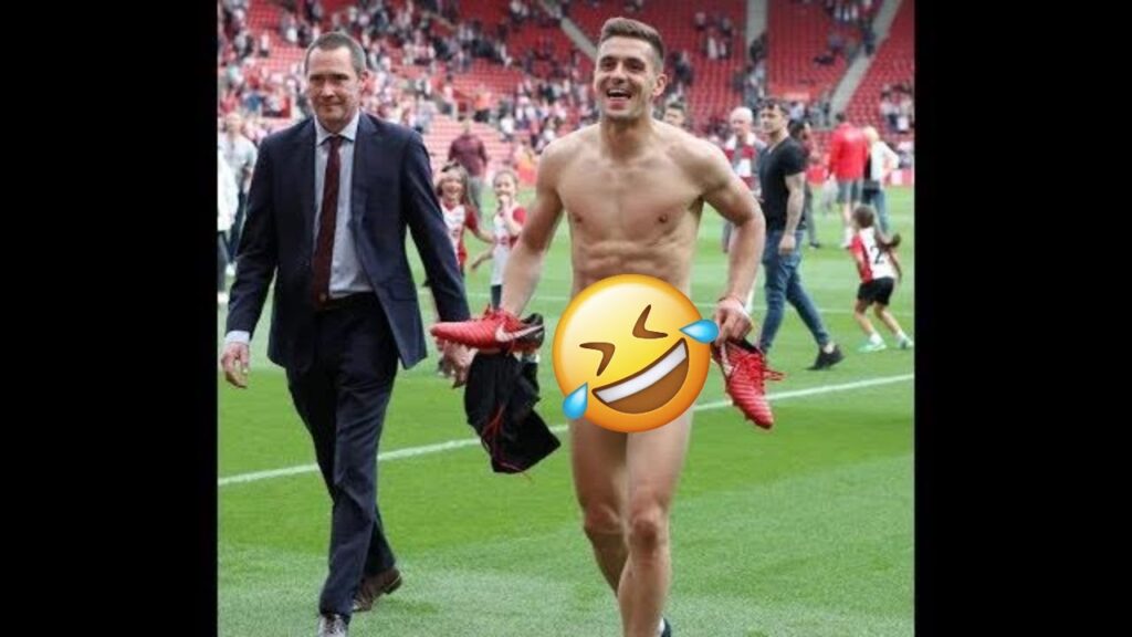 Southampton star Dusan Tadic celebrates survival with kit giveaway… and ends up in just his ****