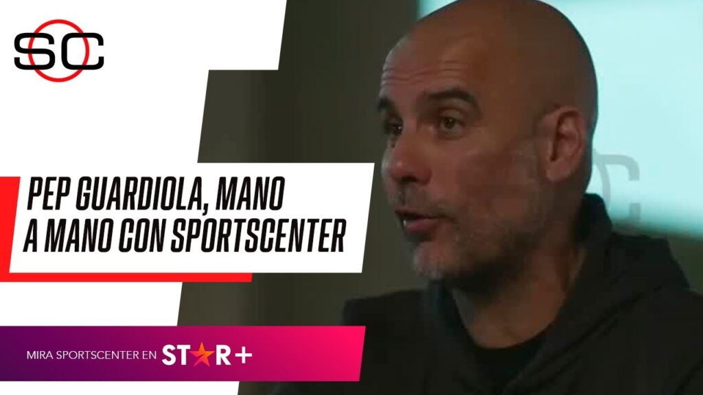 "JULIÁN ÁLVAREZ ES UN JUGADOR ESPECIAL": Pep Guardiola, MANO A MANO con #SportsCenter