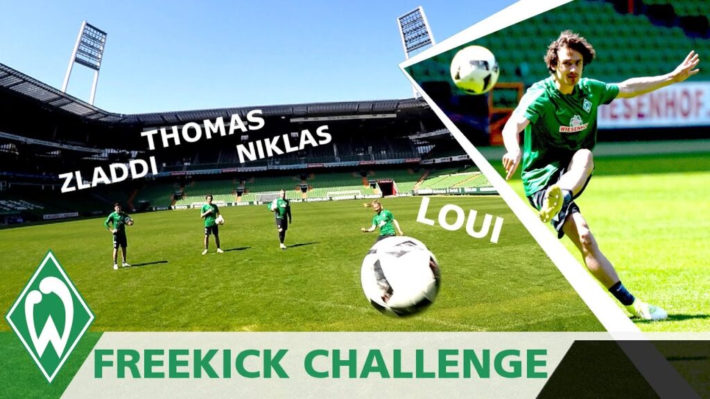 Freistoß Challenge 1: Zlatko Junuzovic | Thomas Delaney | Niklas Schmidt | Loui Eta